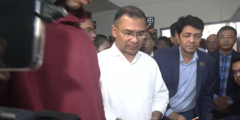ভোট দিলেন তারেক রহমান